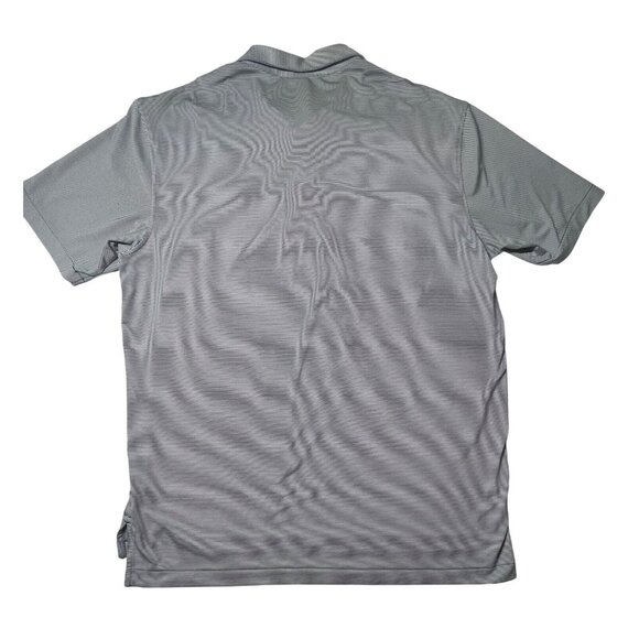 Peter Millar Men's XL Striped Polo Shirt Blue & White Breathable Summer Comfort - Picture 11 of 11